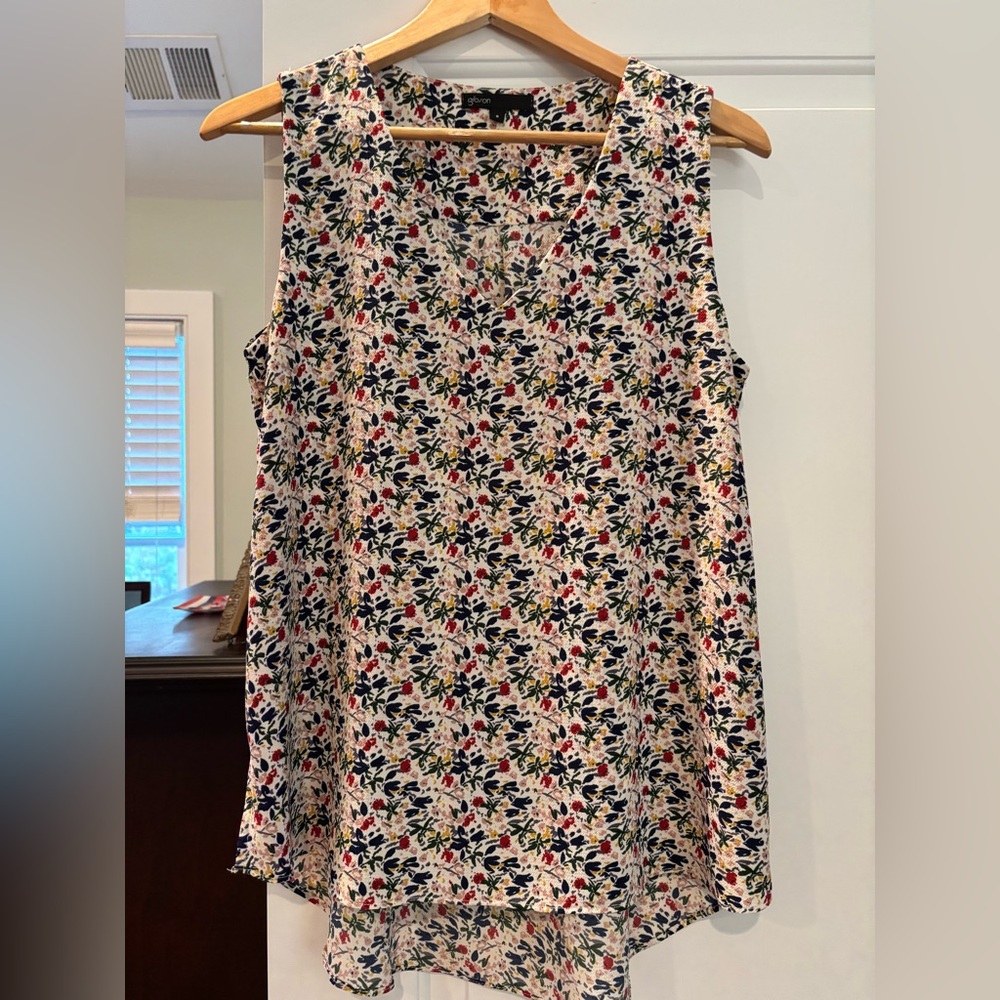 Gibson Multicolor Floral Tunic Top